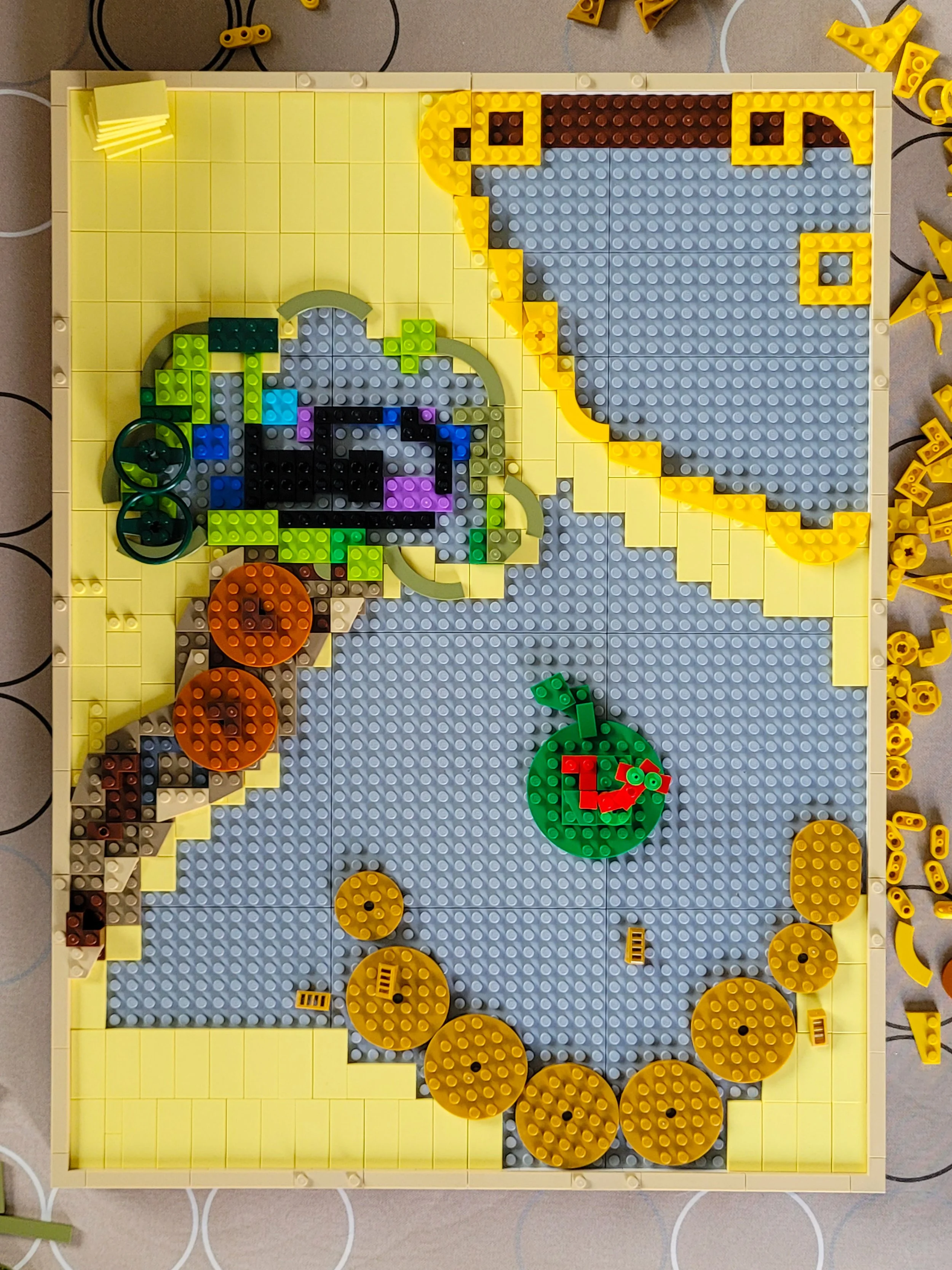 From Sunflowers to Surrealism: A Color-Driven LEGO Art Remix